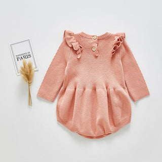 Solid Ruffled Sweater Jumpsuit - RYAN AND REMI