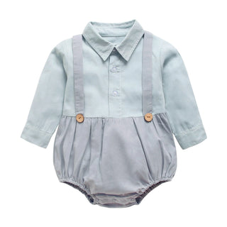 Boys Button Up Bodysuit