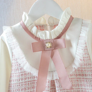 Vintage Style Ribbon Tweed Dress - RYAN AND REMI