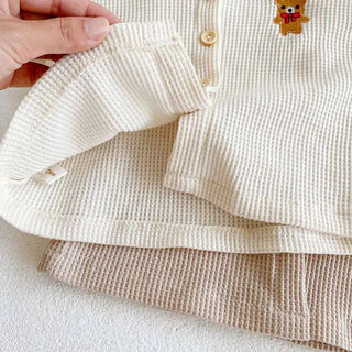 Bear Cardigan Pants Set