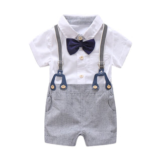Baby Gents Shorts Suspender Set - RYAN AND REMI