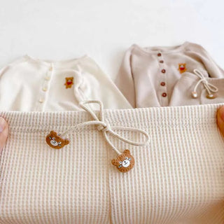 Bear Cardigan Pants Set
