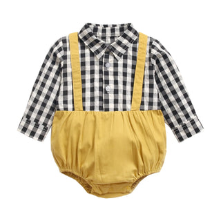 Boys Button Up Bodysuit