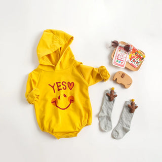 Casual Cotton Hooded Bodysuit - RYAN AND REMI