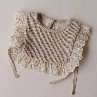 Baby Lace Waffle Bib - RYAN AND REMI
