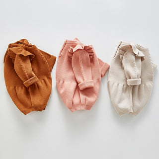 Solid Ruffled Sweater Jumpsuit - RYAN AND REMI