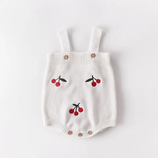 Wild Cherry Knitted Cardigan Romper Outfit