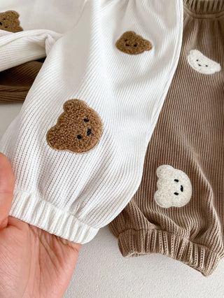 2025 Spring New Baby Boy Cute Bear Print Casual Pants Toddler Girl Loose Trousers Newborn Infant Big Pp Pants Children Clothes - RYAN AND REMI