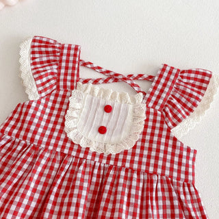 Plaid Mushroom Shorts Set - RYAN AND REMI
