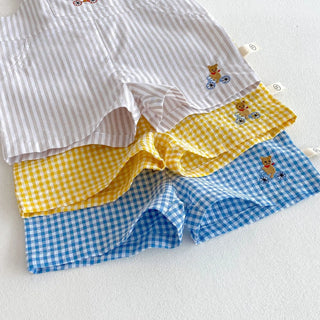 Checkered Bear Jumpsuit