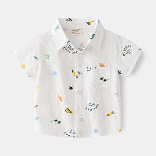 Boys Button Up Shirt - RYAN AND REMI