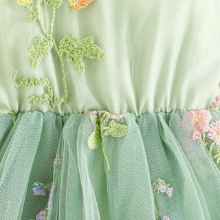 Fluffy Mesh Flower Dress - RYAN AND REMI