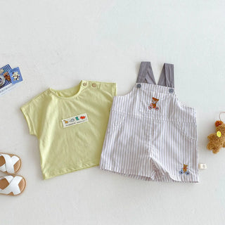 Checkered Bear Jumpsuit