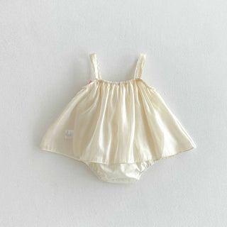 3D Flower Strap Romper
