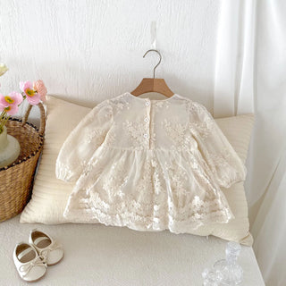 Lace Floral Princess Dress - RYAN AND REMI