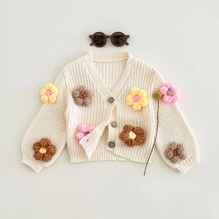 3D Flower Cardigan - RYAN AND REMI