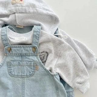 Denim Suspender Dress - RYAN AND REMI