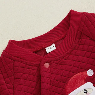 Newborn Christmas Patch Jumpsuit