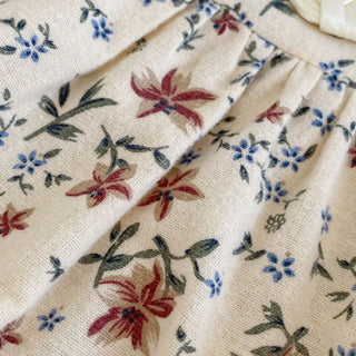 Mandarin Collar Floral Romper - RYAN AND REMI