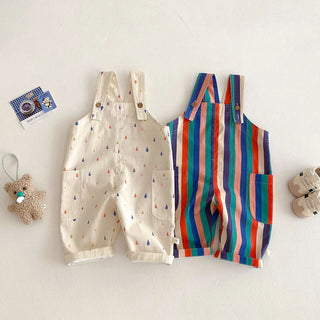 Striped Polka Dot Playsuit - RYAN AND REMI