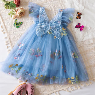 Floral Butterfly Tulle Dress