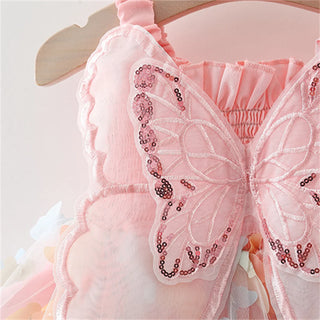 Butterfly Sequin Lace Dress - RYAN AND REMI