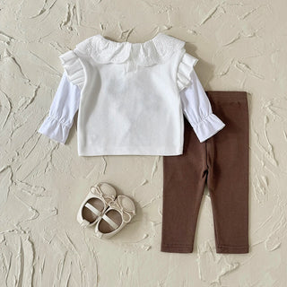 Brown Flower Embroidery Set - RYAN AND REMI