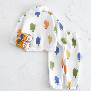 Ice Cream Zip Up Jogger Set - RYAN AND REMI