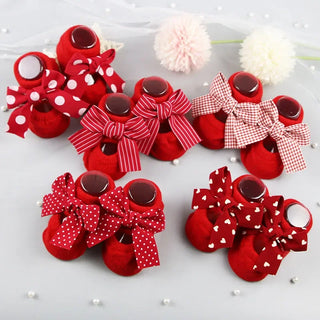 Anti Slip Bowtie Cotton Socks - RYAN AND REMI