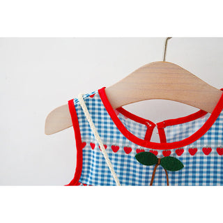 Sleeveless Cherry Dress With Bag - RYAN AND REMI