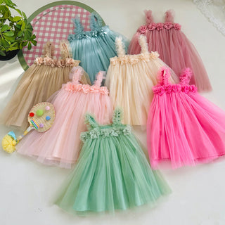 3D Flower Mesh Dress - RYAN AND REMI