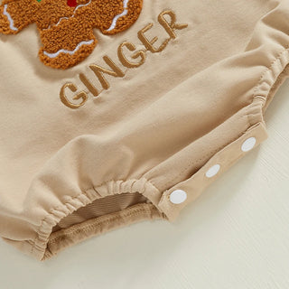 Gingerbread Embroidery Christmas Sweater