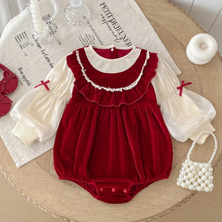 Newborn Christmas Fashion Rompers