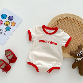 Short Sleeve Letter Outfit - RYAN AND REMI