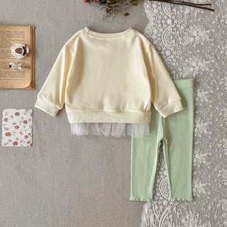 Flower Embroidery Lace Hem Set - RYAN AND REMI