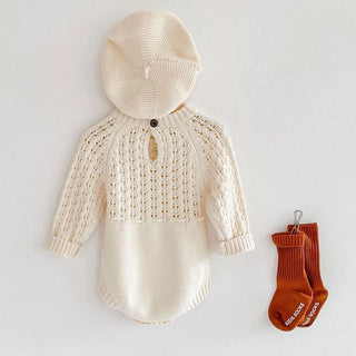 Pattern Long Sleeve Romper - RYAN AND REMI