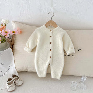 Cozy Plush Button Up Jumpsuit