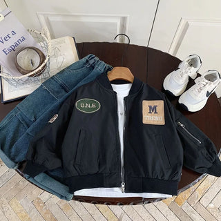 Retro Waterproof Zip Varsity Jacket - RYAN AND REMI
