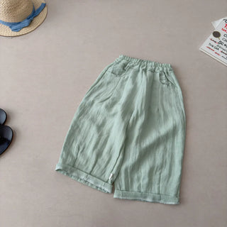 Bellbell 2026 Summer Kids Baby Boys Straight Pants Thin Solid Casual Children Girls Trousers 1-16Yrs Little Girls Lantern Pants - RYAN AND REMI