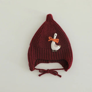 Knitted Swan Beanie Hat - RYAN AND REMI