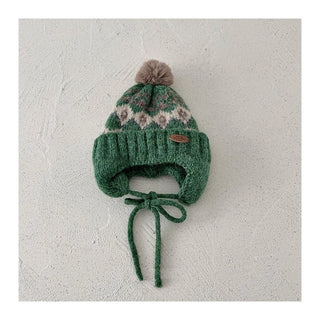 Diamond Grid Fleece Hat - RYAN AND REMI