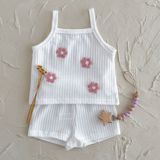 Breathable Camisole Flower Shorts Set - RYAN AND REMI