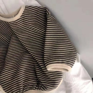 Long Sleeve Stripe Pullover - RYAN AND REMI