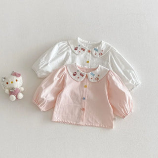 Embroidered Long Sleeve Blouse