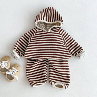 Long Sleeve Stripe Lounge Set