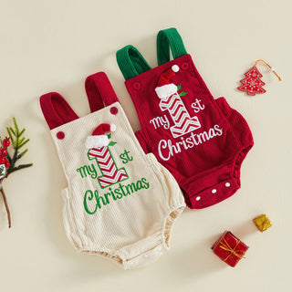 Backless Christmas Romper