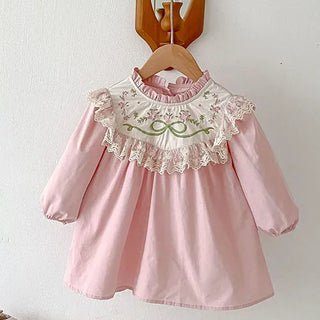 Pink Garden Ruffle Dress