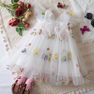 Floral Butterfly Tulle Dress