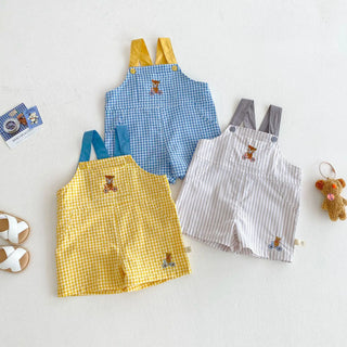 Checkered Bear Jumpsuit
