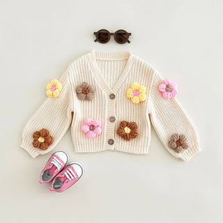 3D Flower Cardigan - RYAN AND REMI
